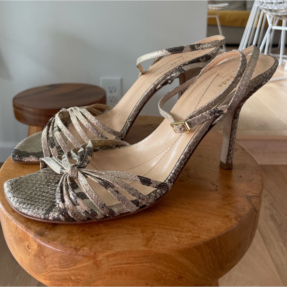 Kate Spade Italia Strappy Heels Beige Size 9